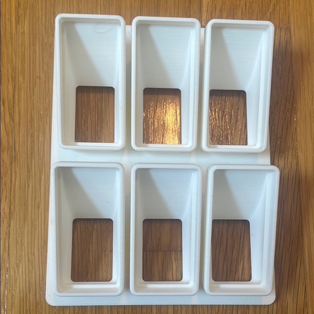 New White Plastic Organizer Tray Holder for Lutron Pico Remotes